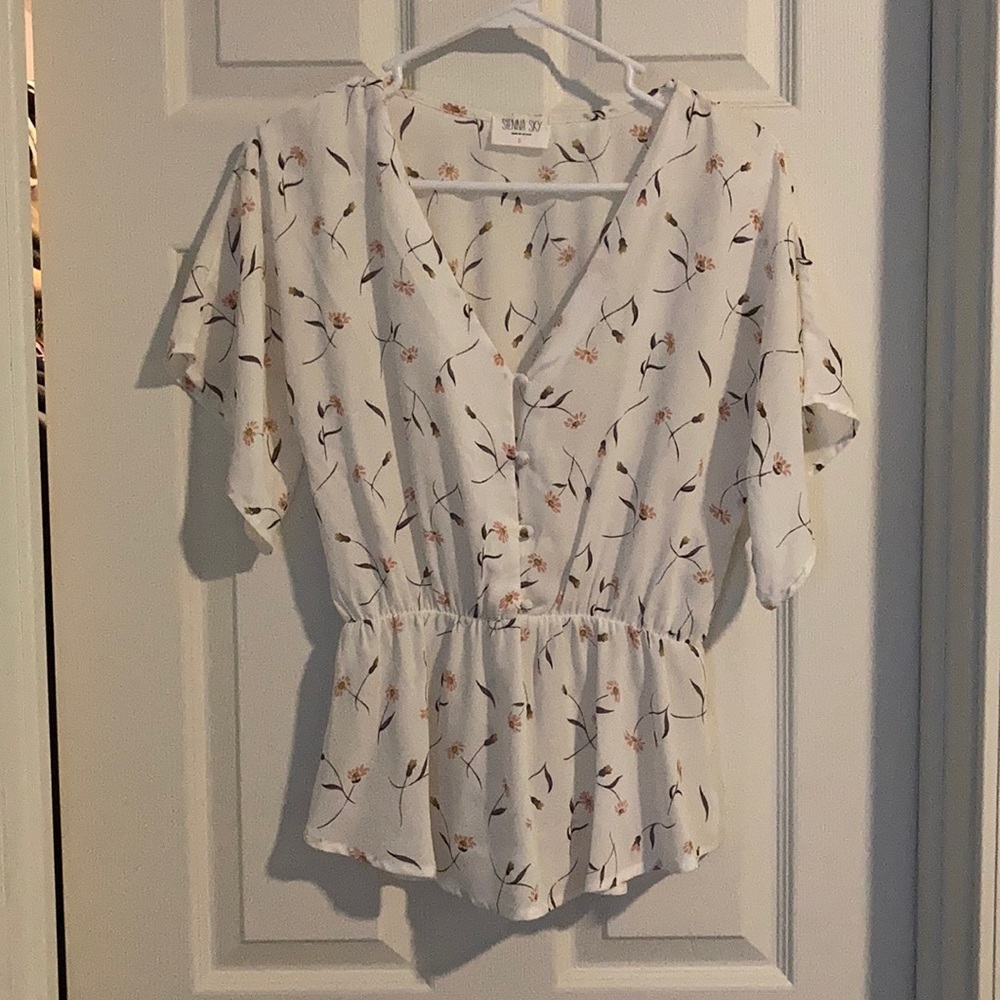 Sienna Sky Floral Peplum Blouse